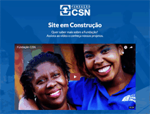 Tablet Screenshot of fundacaocsn.org.br